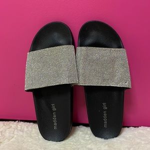 Madden Girl bling slides